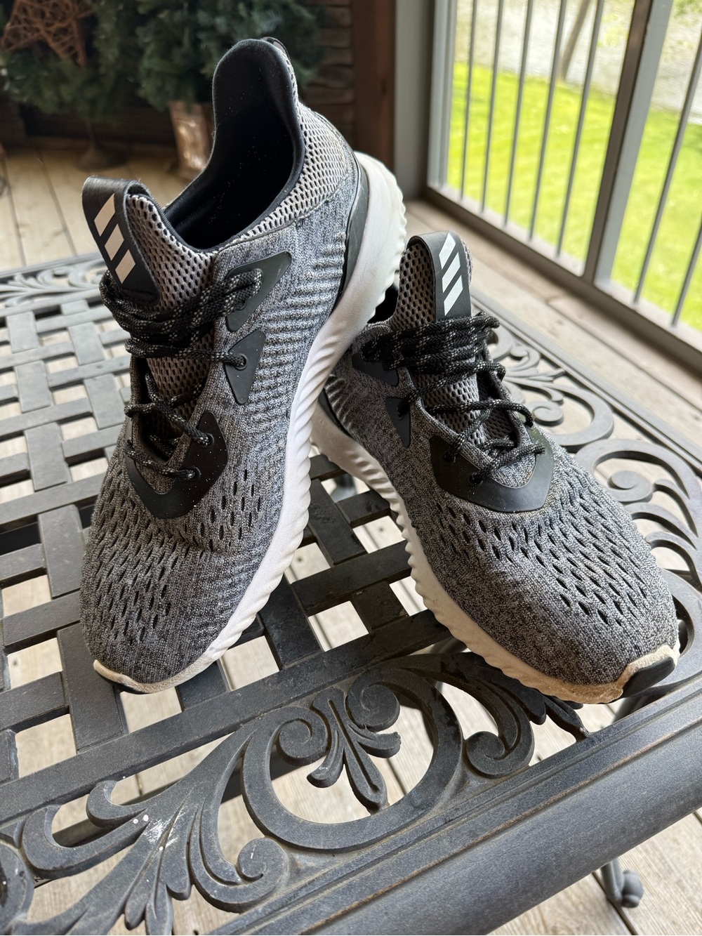 adidas Black and White Bounce shoe